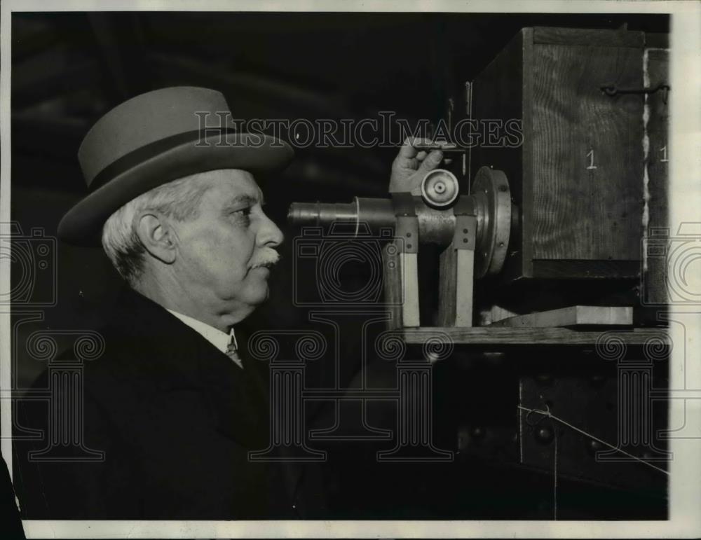 1931 Press Photo Dayton C Miller, Case School of Applied Science, Cleveland, OH - Historic Images