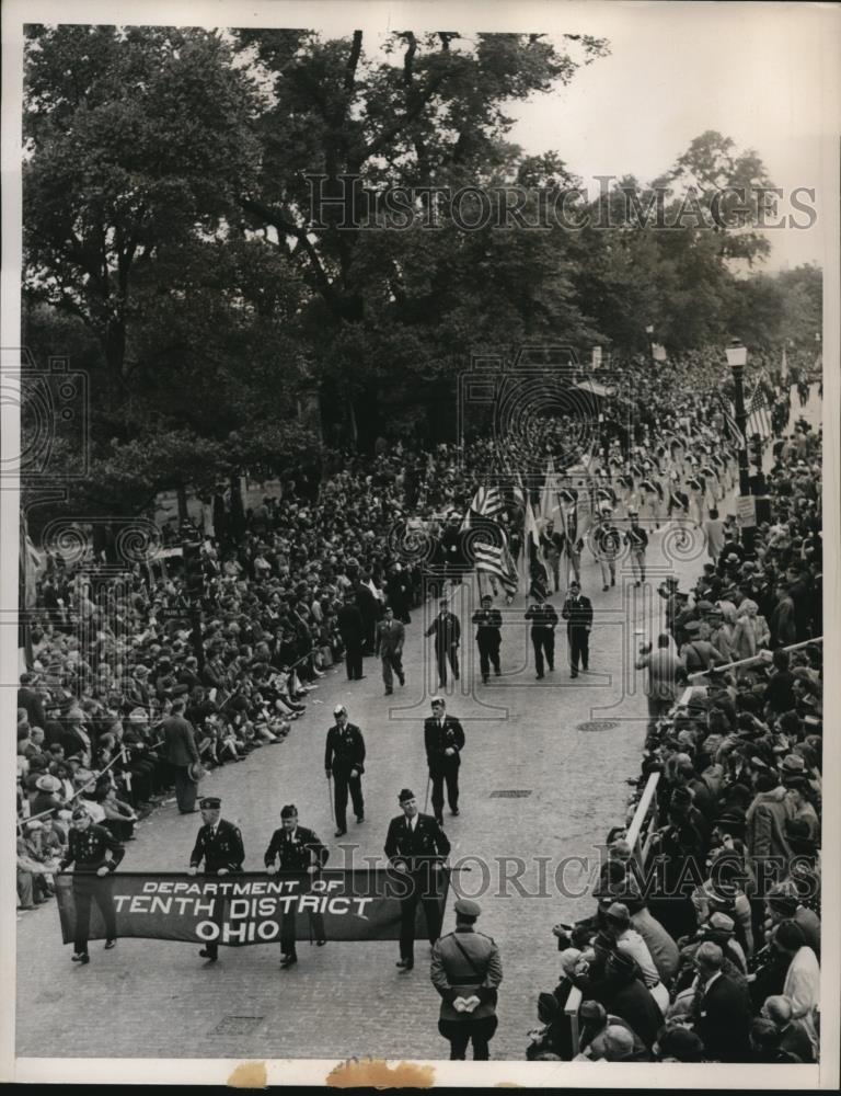 1940 Press Photo Ohio Unit in American Legion National Convention Parade - Historic Images