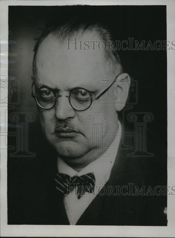 1929 Press Photo German Chancellor Herr Mueller - Historic Images