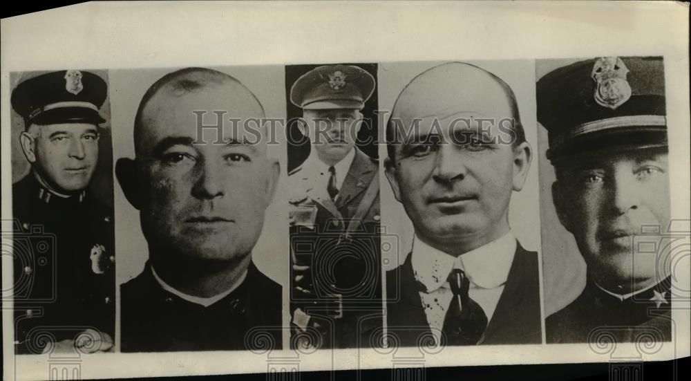1929 Press Photo James Pitt, Maj Kissler, AF Ardourel, E Reed, P Campbell - Historic Images