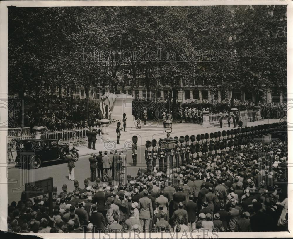 1930 Press Photo Scene after Prince of Wales' unveiling of Marshal Foch statue - Historic Images