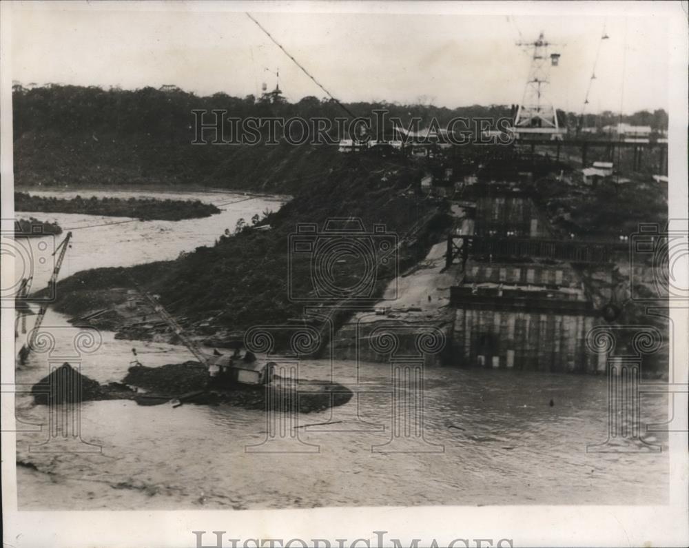 1932 Press Photo Madden Dam on Charges river in Panama - Historic Images