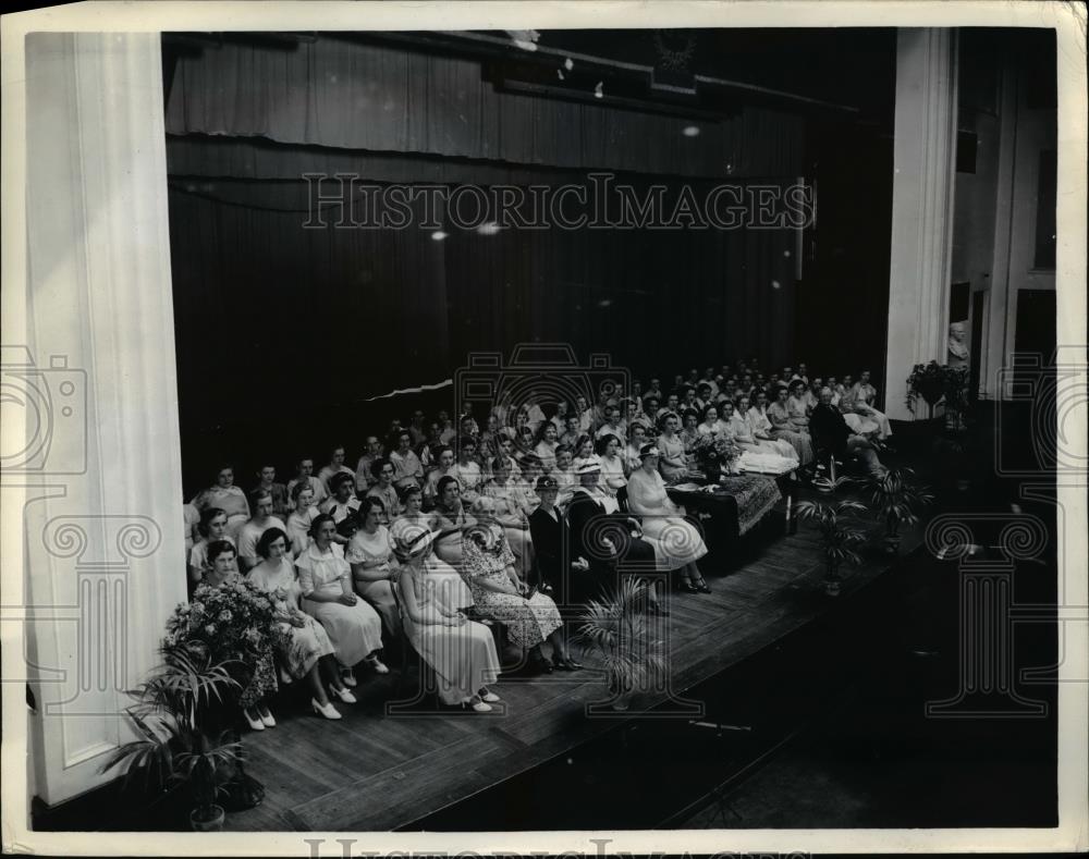 1939 Press Photo Ideal Training School Graduation Class 1955 - Historic Images