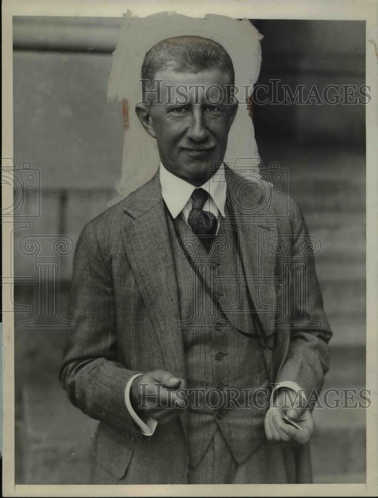 1928 Press Photo Sen. Frederick Hale, Senate Naval Committee chairman - Historic Images