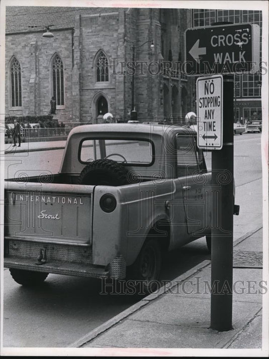 1967 Press Photo Crosswalk Located in front of CTS - Historic Images