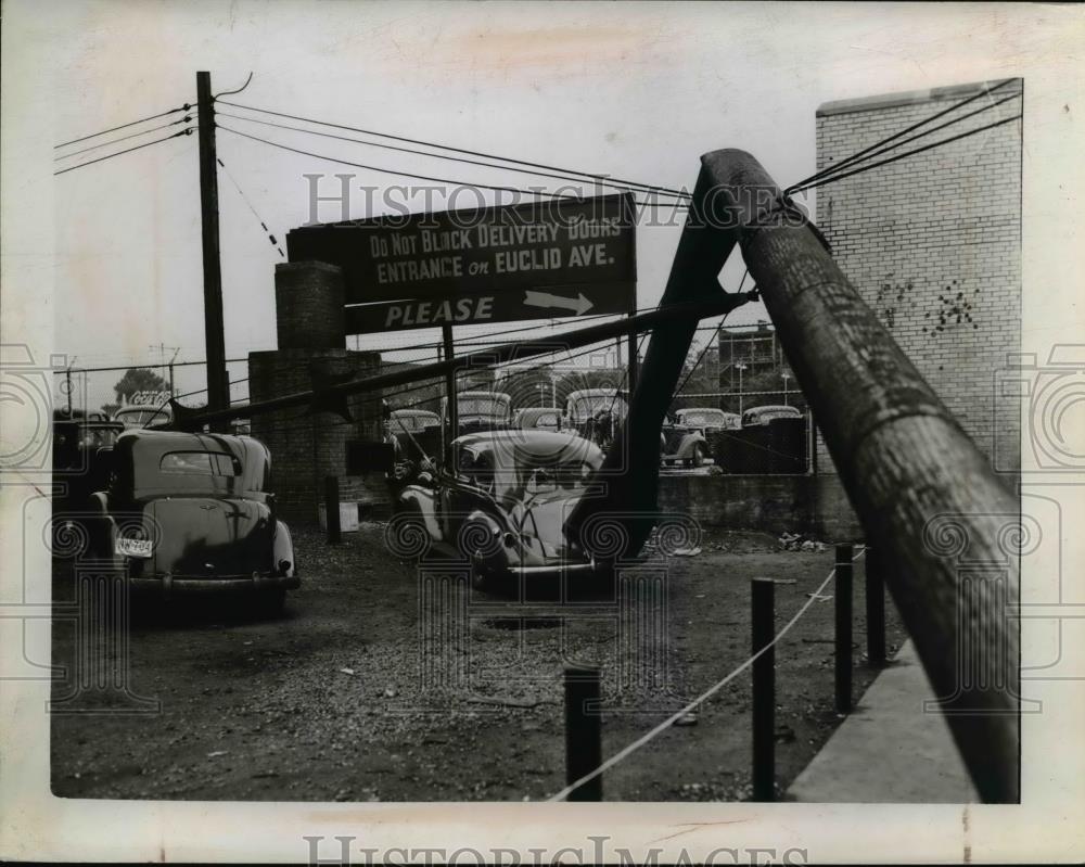 1942 Press Photo Storm Damage - Historic Images