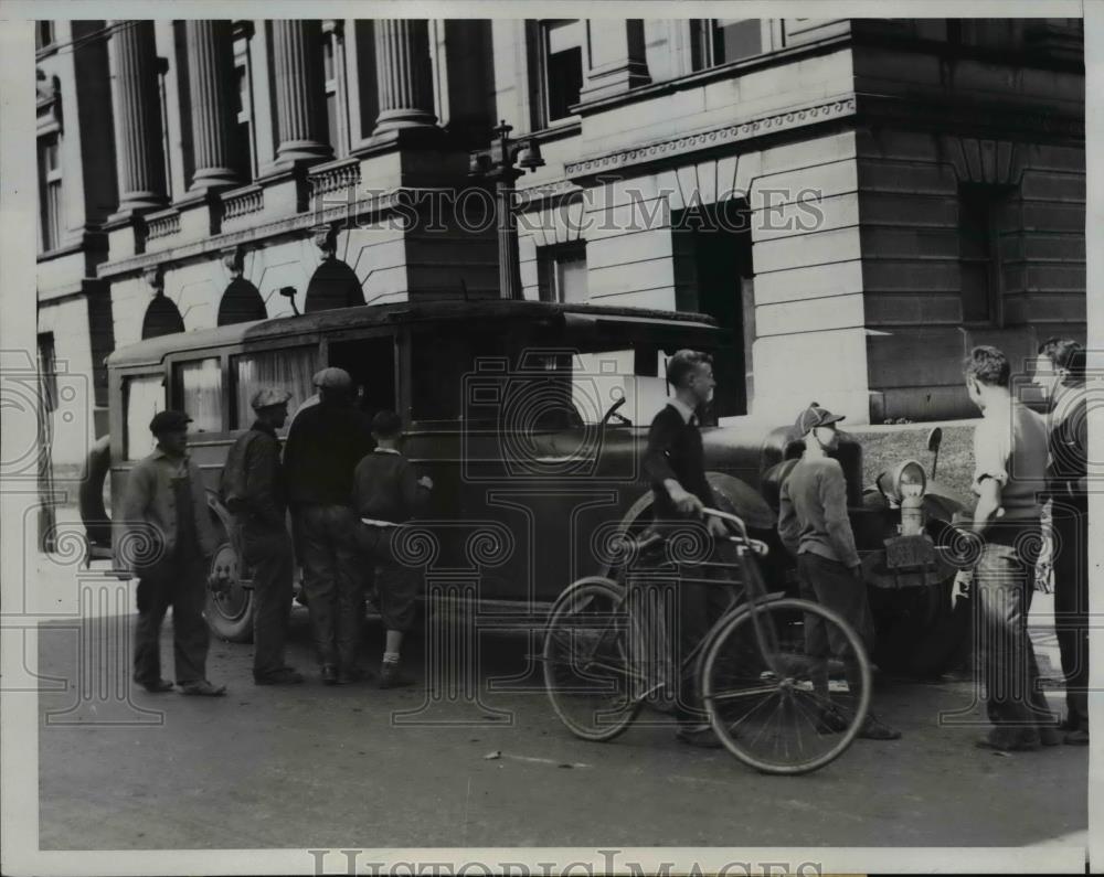 1933 Press Photo Mrs. Eva Timmer Arrested for Murder of R.V Brown - Historic Images