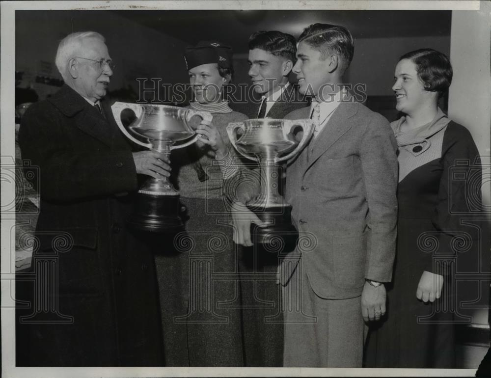 1954 Press Photo National 4H Champions International Livestock Show - Historic Images