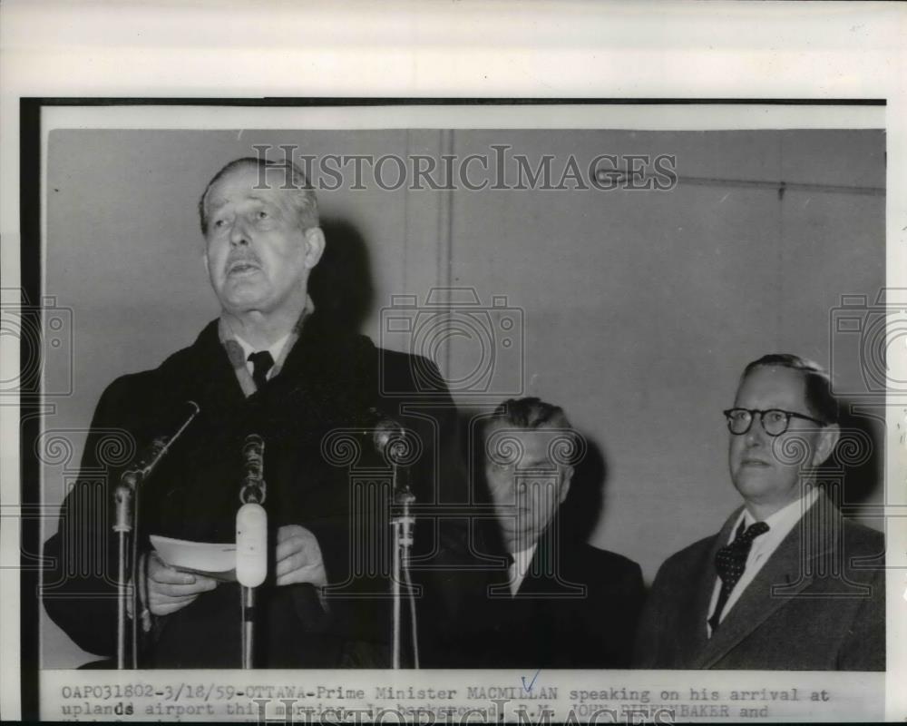 1959 Press Photo British Premier Harold Mamillian - Historic Images