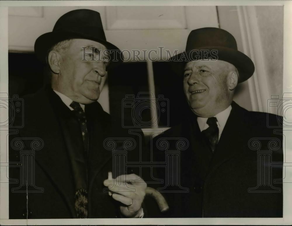 1938 Press Photo Speaker of the House William Bankhead and Sam Rayburn - Historic Images