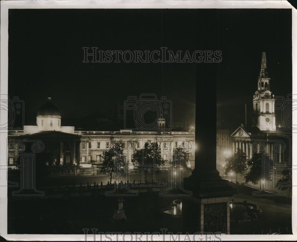 1931 Press Photo Final rehearsals for flood-lighting of London - Historic Images