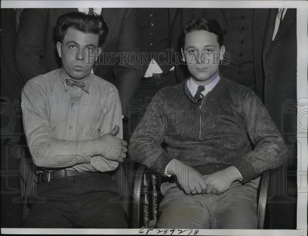 1935 Press Photo James Senese confessed to kill George Ericksen - Historic Images