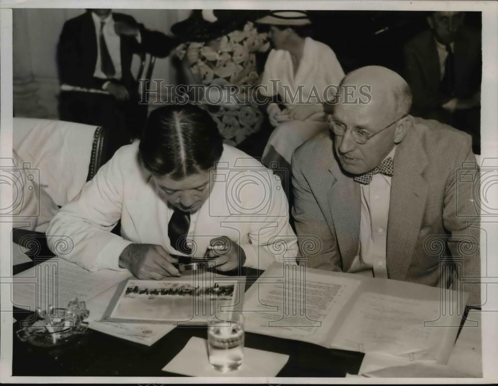 1937 Press Photo Senators Robert La Follette & Elbert Thomas Civil Liberties - Historic Images