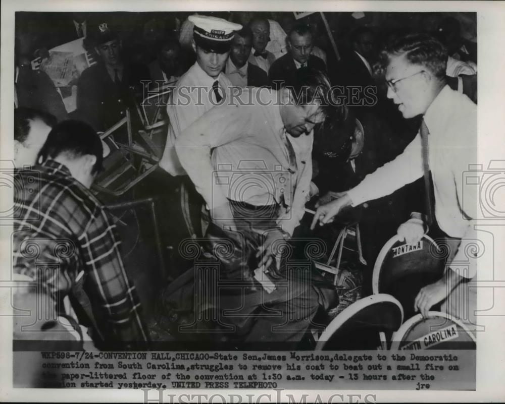 1952 Press Photo State Senator James Morrison, delegate to Democratic convention - Historic Images