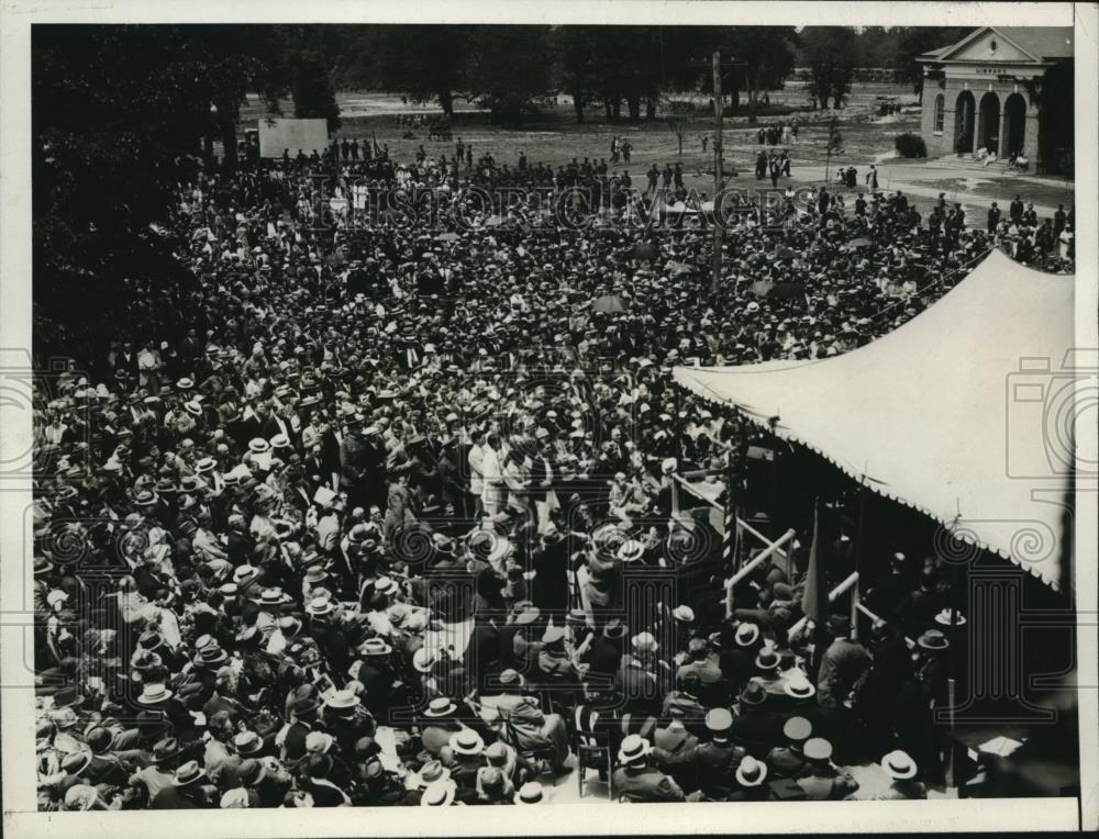 1926 Press Photo The view of the crowds who attended the Williamsburg ceremonies - Historic Images