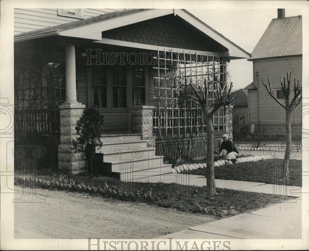 1932 Press Photo Resident in Wes Park - Historic Images