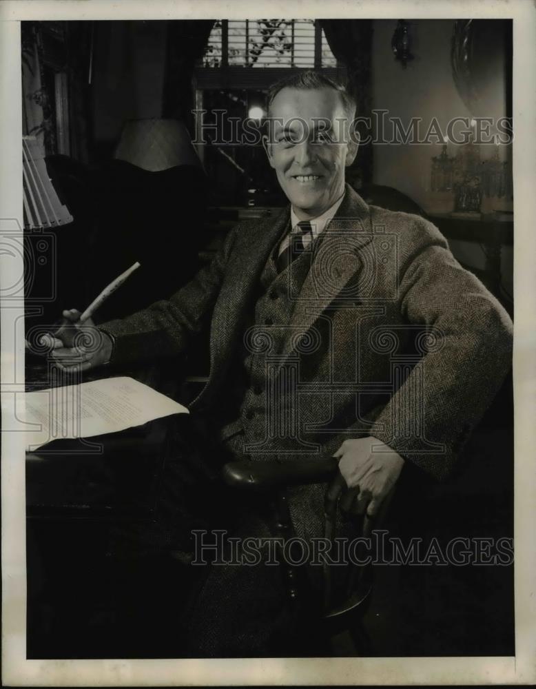 1940 Press Photo Selden Washington, distant kin of George Washington at his home - Historic Images