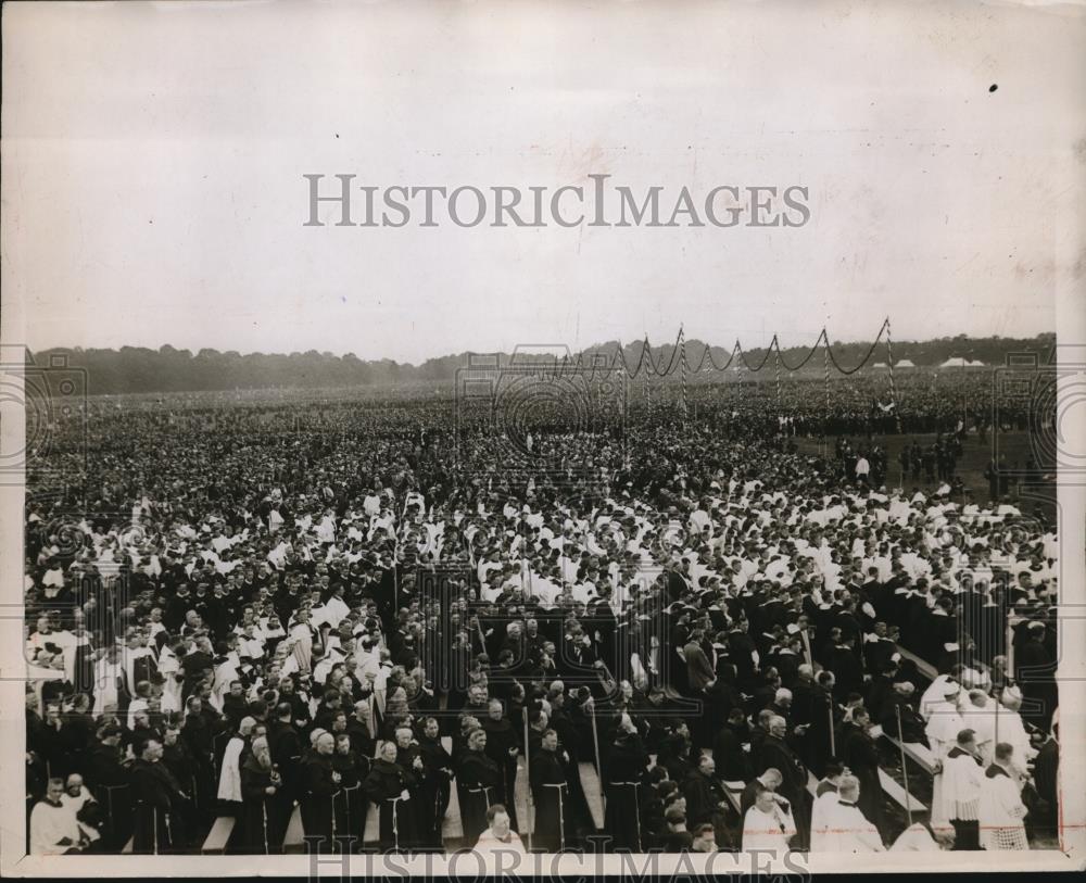 1932 Press Photo Eucharistic Congress mass near Phoenix park Dublin - Historic Images
