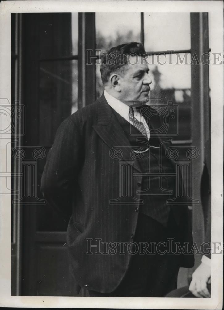 1933 Press Photo Former Premier Herriot to visit President Roosevelt in US - Historic Images