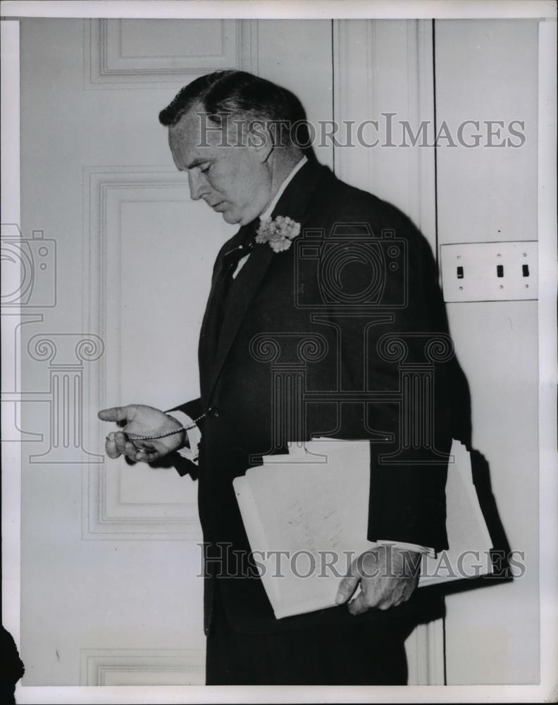 1956 Press Photo Bernard M. Shanley, Deputy White House Chief of Staff - Historic Images