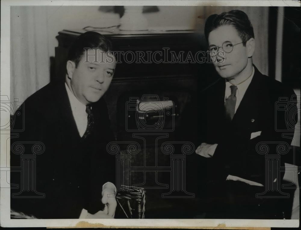 1934 Press Photo Robert and Philip LaFollette lead Party to Victory - nee38672 - Historic Images