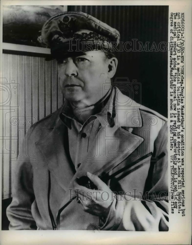 1960 Press Photo of General of the Army Douglas MacArthur. - nee35385 - Historic Images