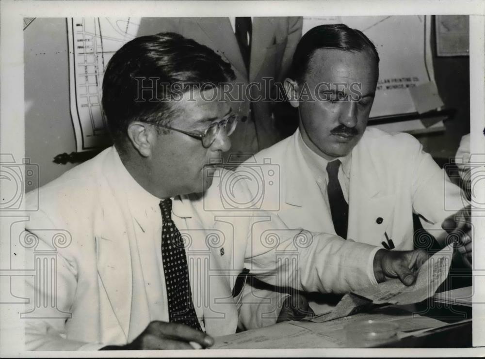 1938 Press Photo Senator Robert M. LaFollette and Senator Robert Wohlforth - Historic Images