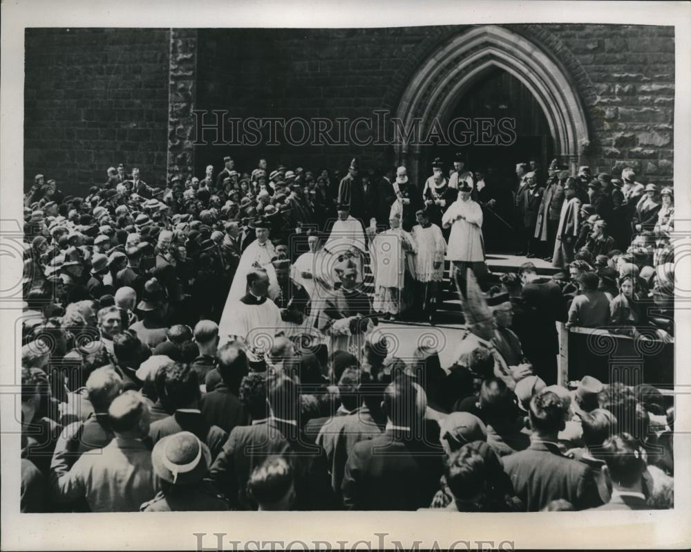 1935 Press Photo Cardinal McRory, Papal Legate to Melbourne, Victoria, Australia - Historic Images