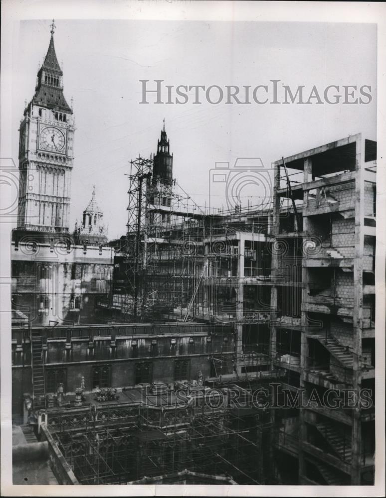 1949 Press Photo London England new Parliament building construction - Historic Images