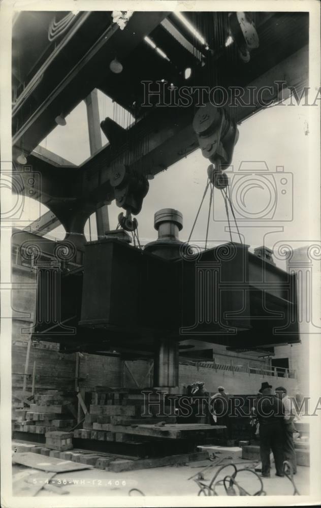 1936 Press Photo Wheeler Dam power plant on Tennessee River Gunterville Alabama - Historic Images