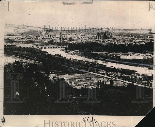 1918 Press Photo View of Metz city, the target of American troops - Historic Images