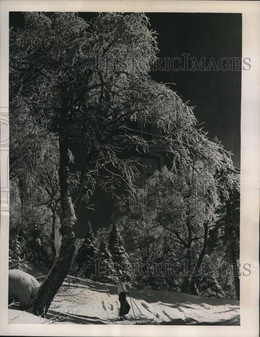 1940 Press Photo Beautiful Laurentian Mountains of Canada - Historic Images