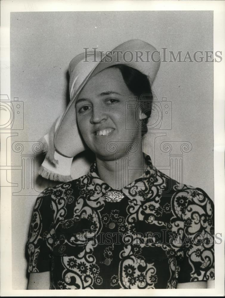 1939 Press Photo Mary E. Gill of united States National Typing Tam - nee31416 - Historic Images