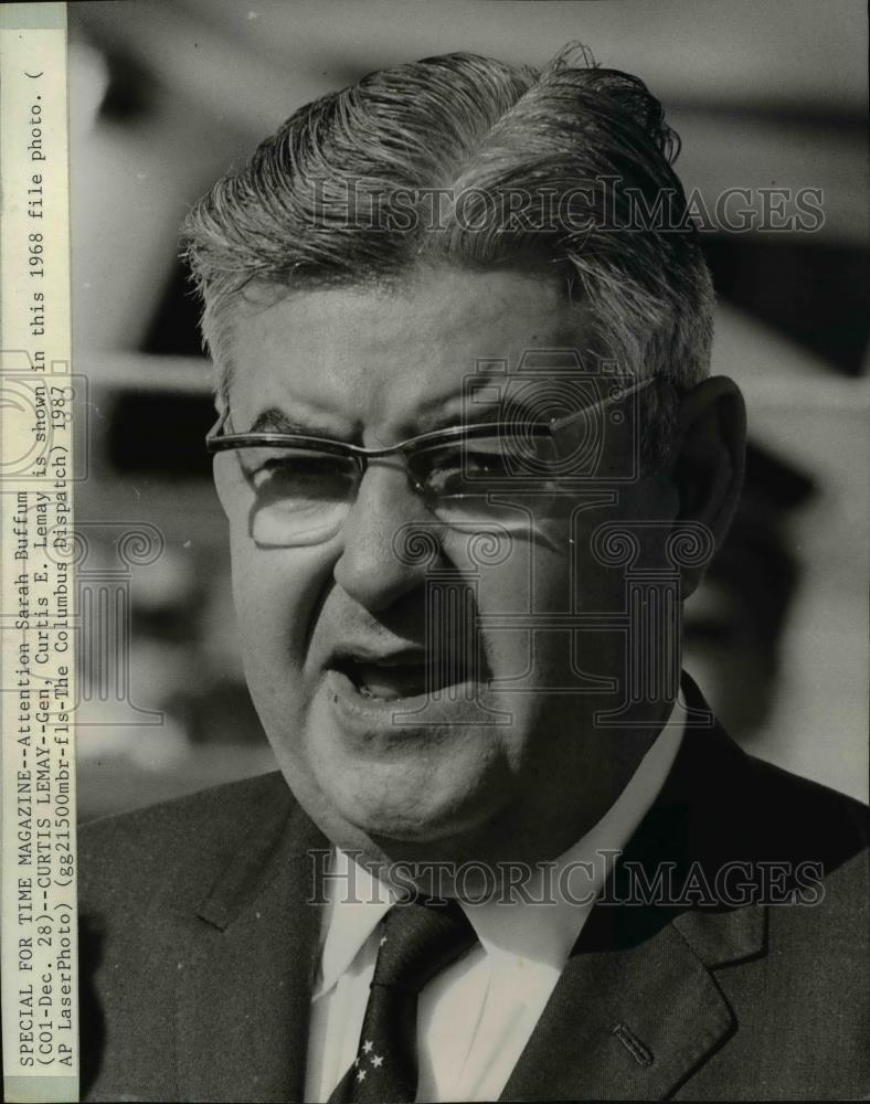 1968 Press Photo General Curtis E. LeMay - nee32108 - Historic Images