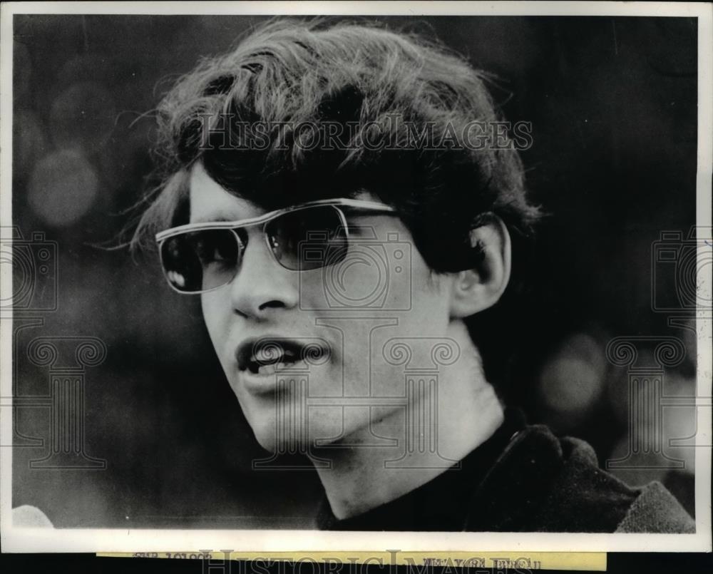 1970 Press Photo Craig Morgan , student body president at Kent State University - Historic Images