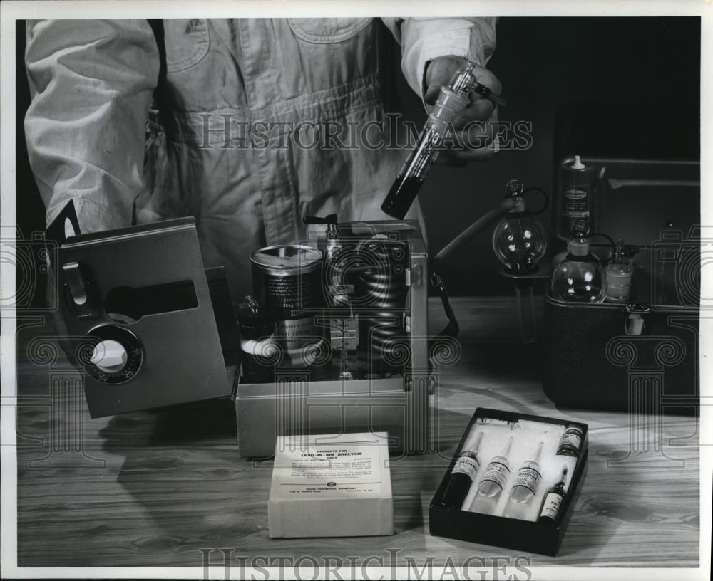 1962 Press Photo of a air sampler for air conditioners. - nee34491 - Historic Images