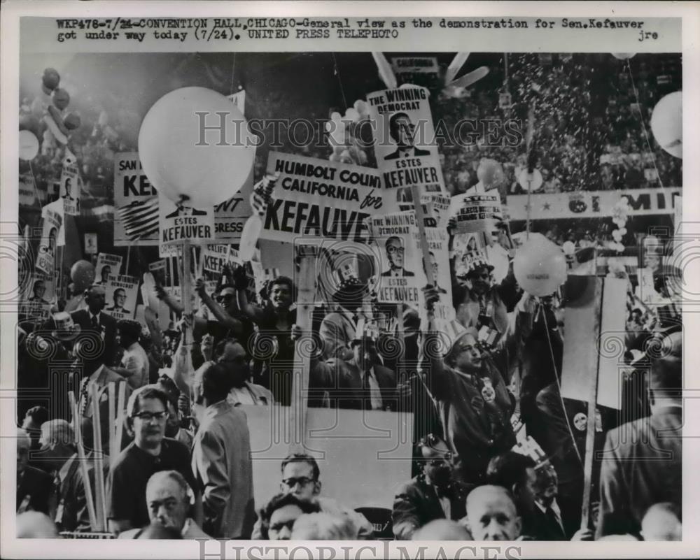 1952 Press Photo The demonstration for Sen. Kefauver - nee38629 - Historic Images