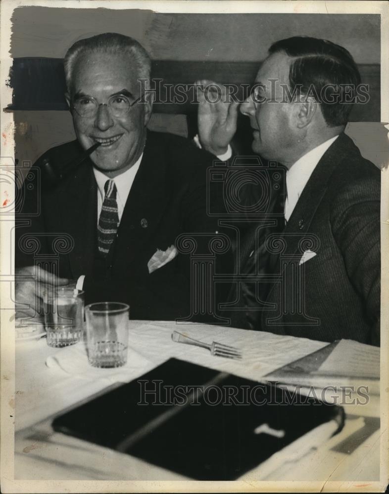 1937 Press Photo Roy B. Robinette adn Herman Moss - nee28645 - Historic Images