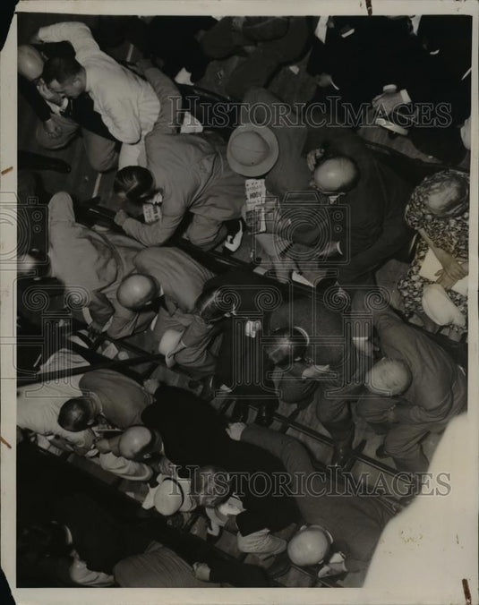 1936 Press Photo View from above of National Convention, Cleveland Public Hall - Historic Images