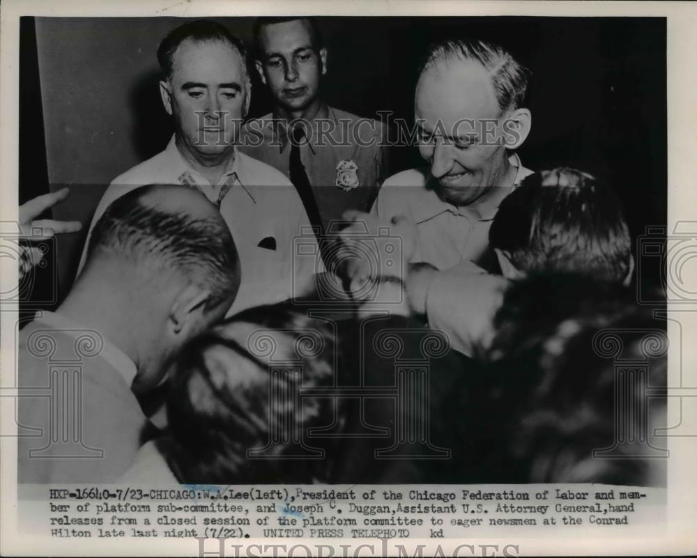 1952 Press Photo Chicago Federation of Labor President W.A. Lee - nee38613 - Historic Images