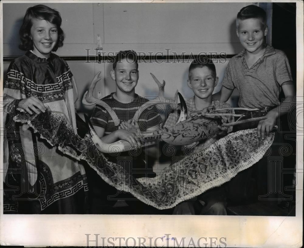 1960 Press Photo Dianne Ritter, Gary Newman, Jimmy Strong and Ricky Strong - Historic Images