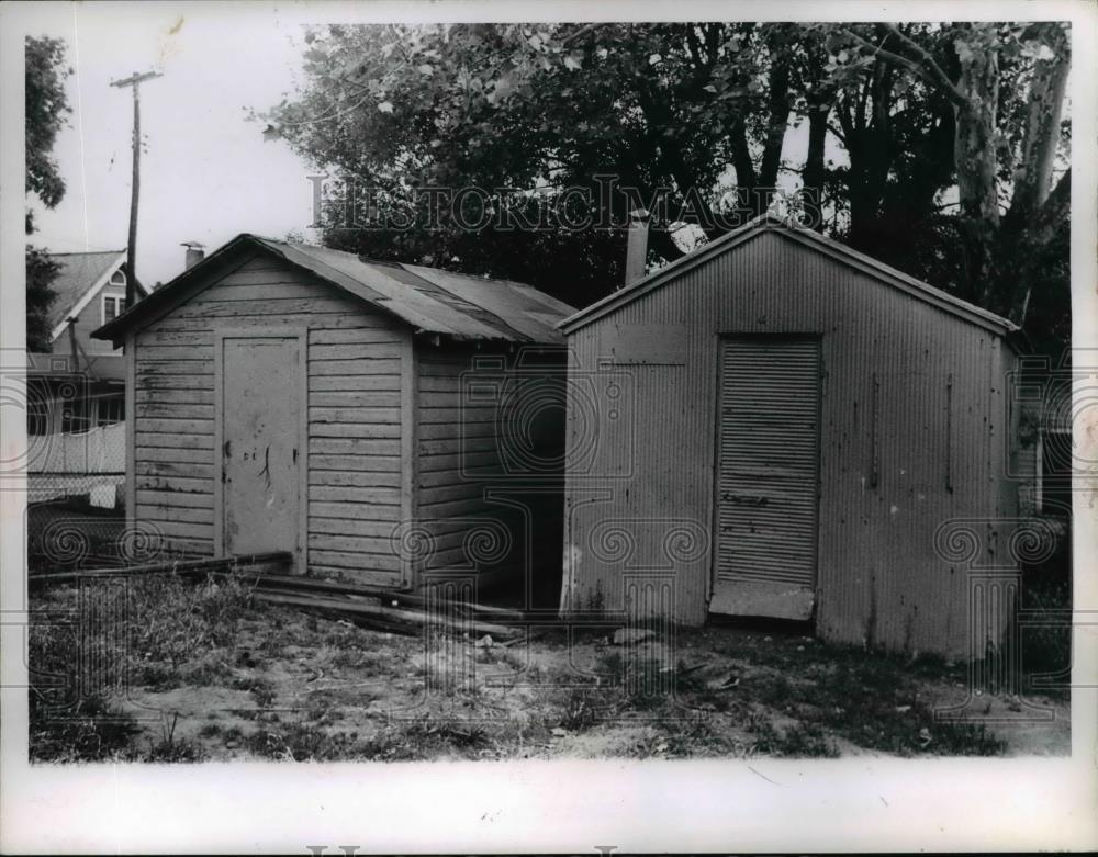 1956 Press Photo Old Voting Booths Are A Hazard Denison Ave - nee29898 - Historic Images