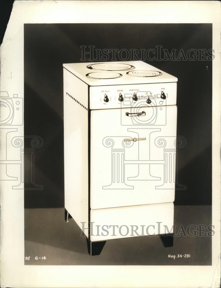 1934 Press Photo Electric Stove - nee33873 - Historic Images