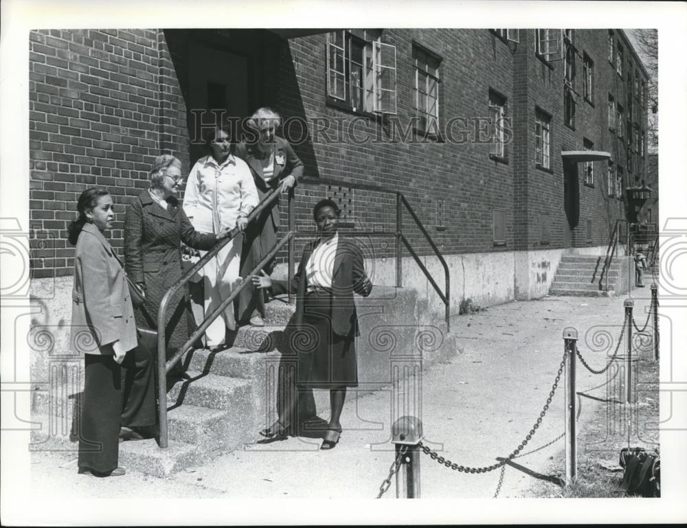 1978 Press Photo Miss Annie Bray, G. Milligan, Haselden, Boyer and Updike - Historic Images