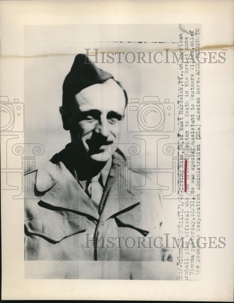 1949 Press Photo Irving Ross found beaten to death - nee30687 - Historic Images