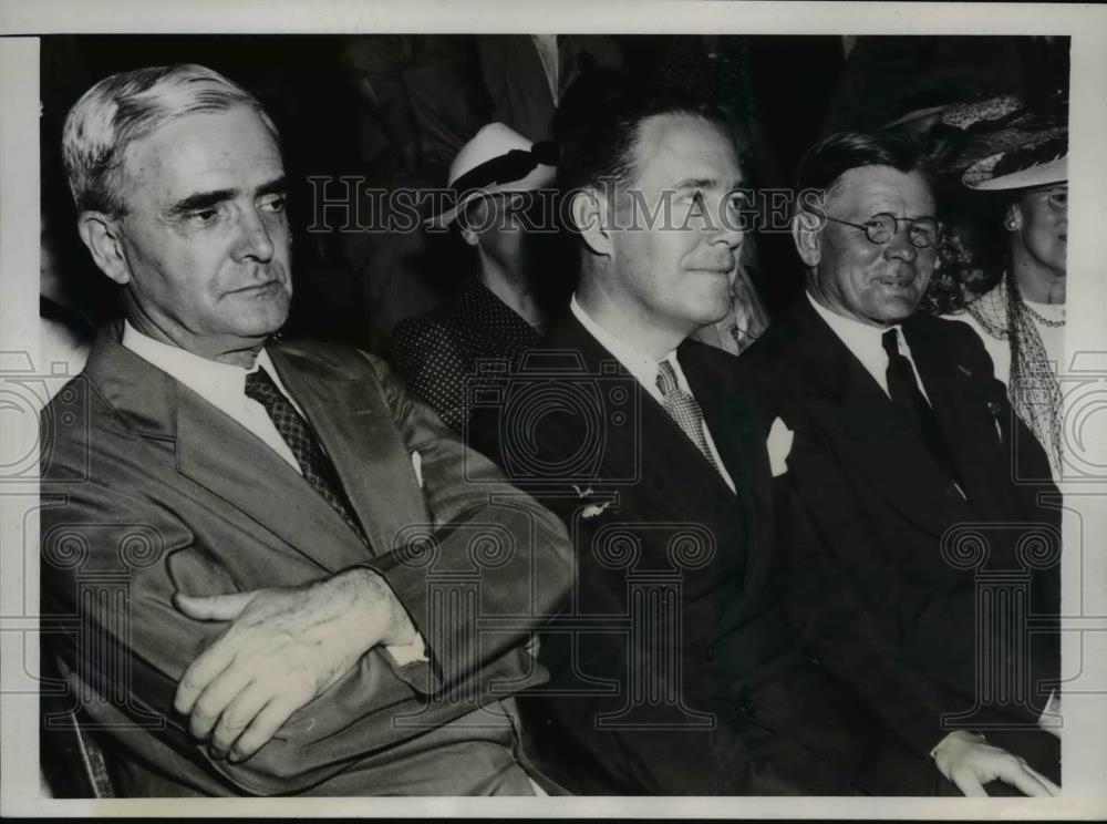 1939 Press Photo Governors James H. Price, Herbert R. O'Connor, Arthur H. James - Historic Images