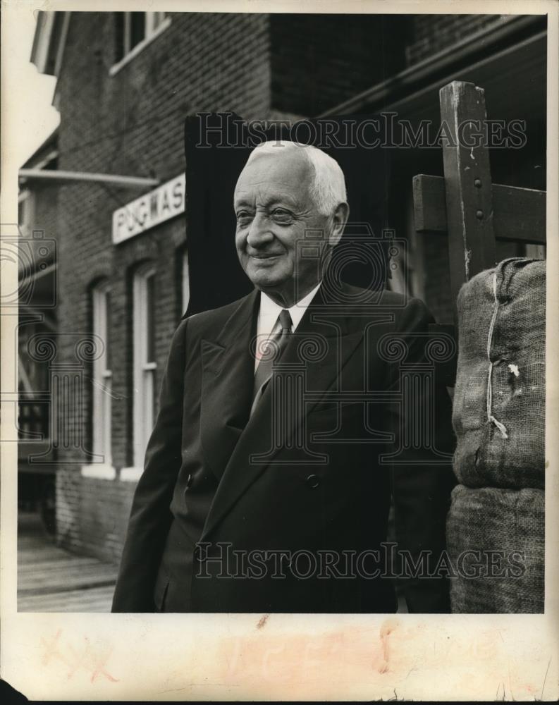 1956 Press Photo Cleveland Financier Cyrus Eaton - nee34334 - Historic Images