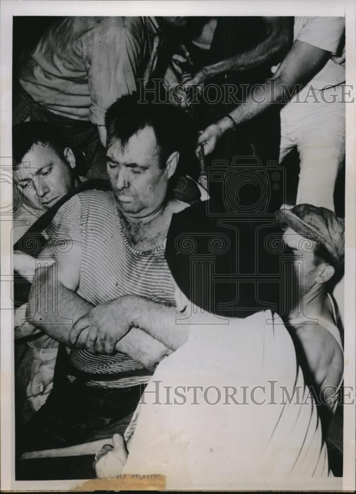 1939 Press Photo Rescued Sewer Worker Howard Jackson, Indianapolis - nee33222 - Historic Images