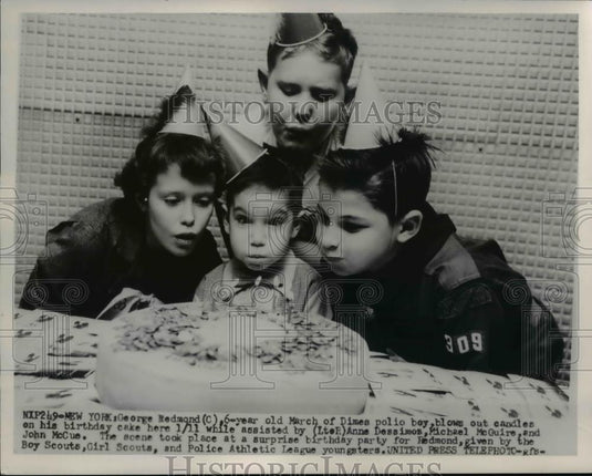 1954 Press Photo George Redmond, Anne Dessimos, Michael McGuire and John McCue - Historic Images