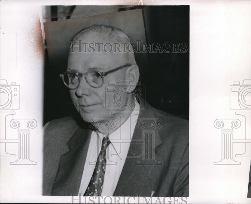 1954 Press Photo John Mahon, assistant prosecutor of the Sheppard case - Historic Images